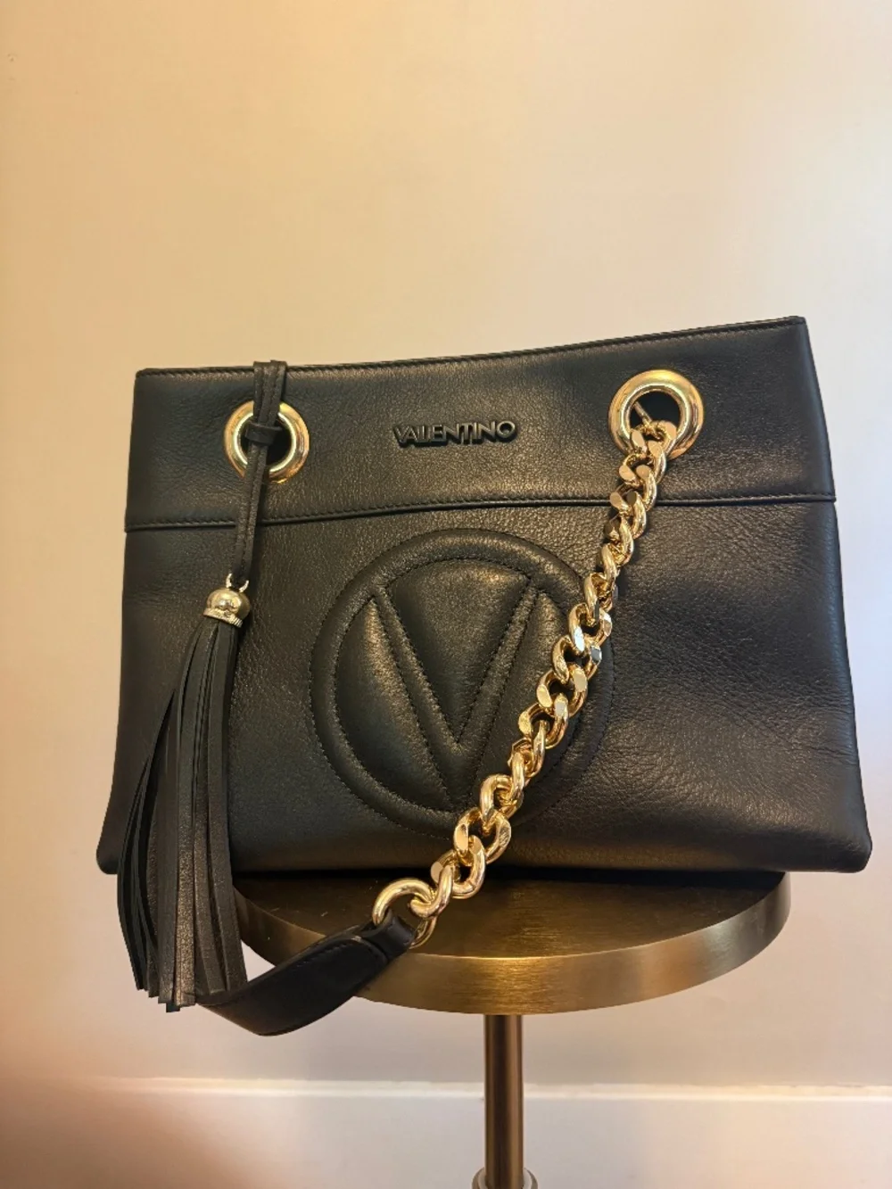 Mario Valentino Black Leather Purse- please read description